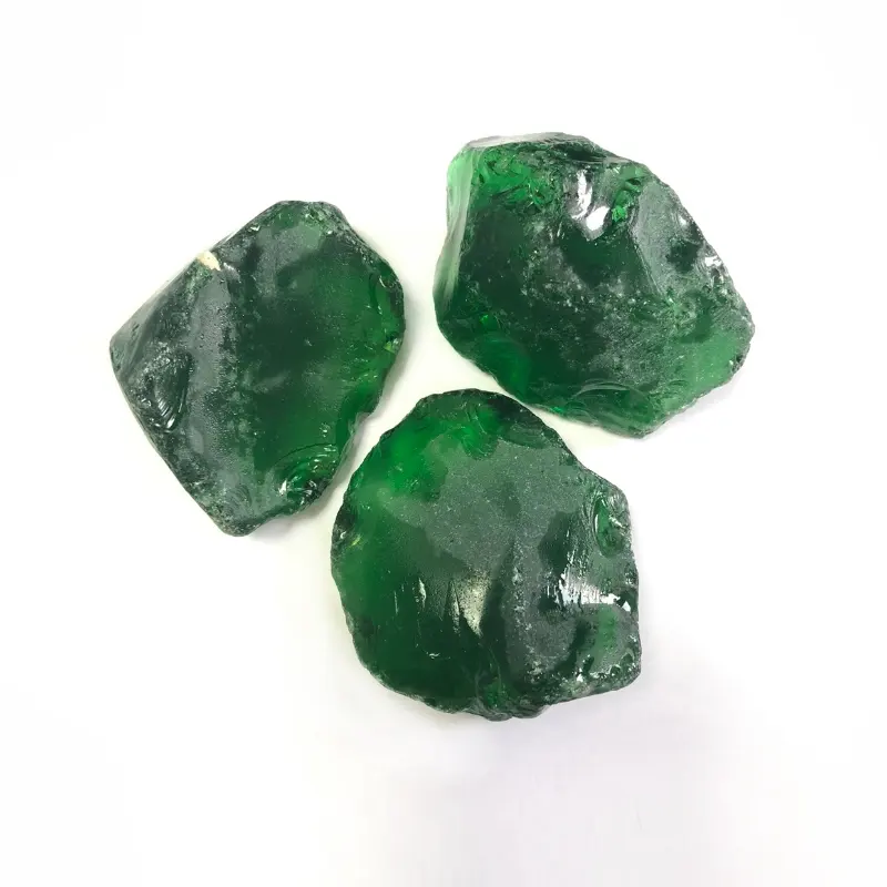 Tumbled Green Glass Rocks
