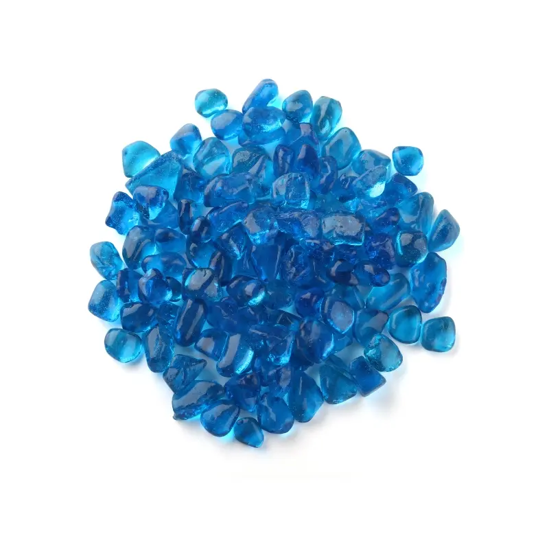 Turquoise Fire Glass Beads