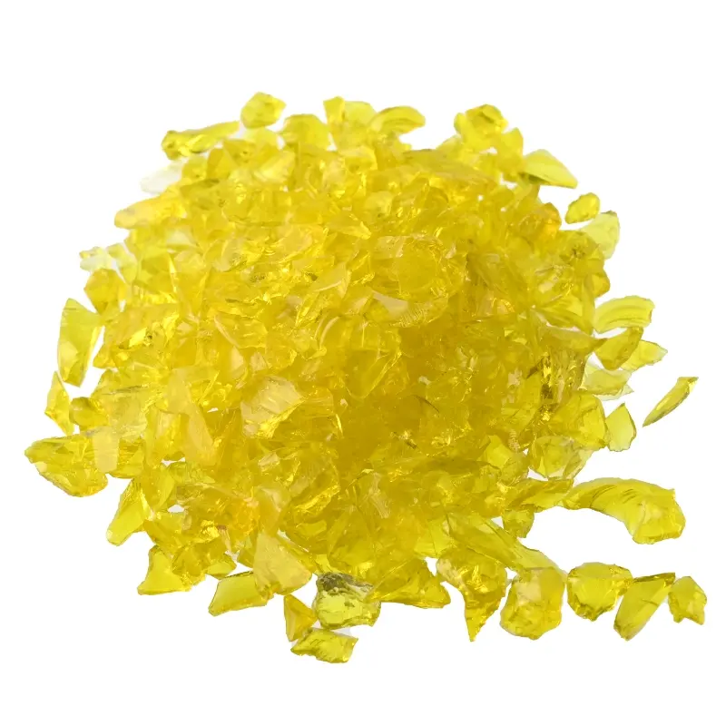 Yellow Crushed Glass