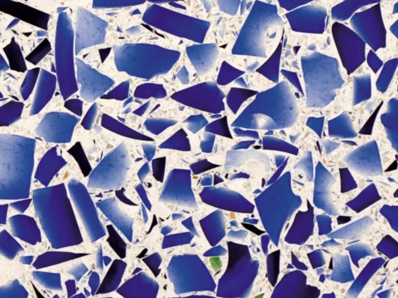 Cobalt Blue Crushed Glass