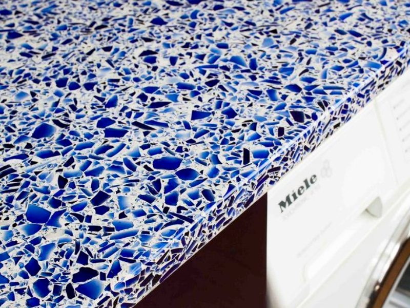 Cobalt Blue Crushed Glass