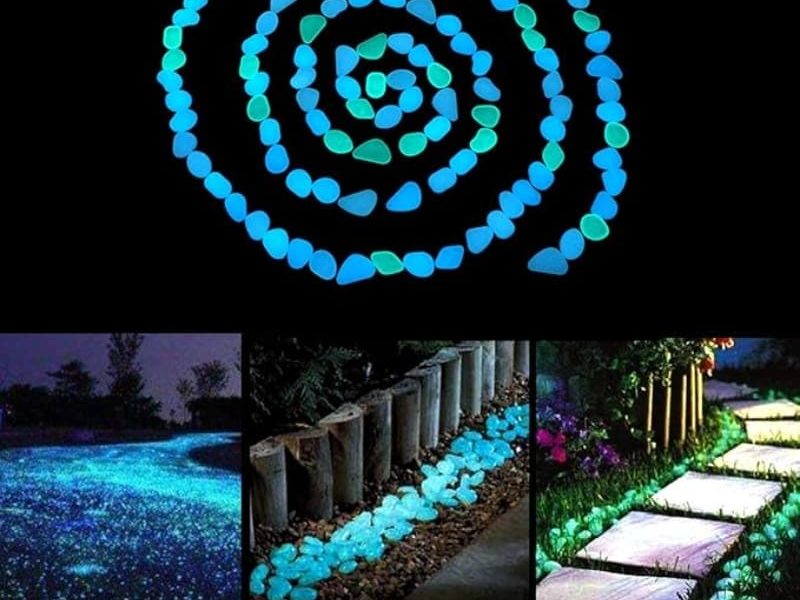 Glow in dark resin chips