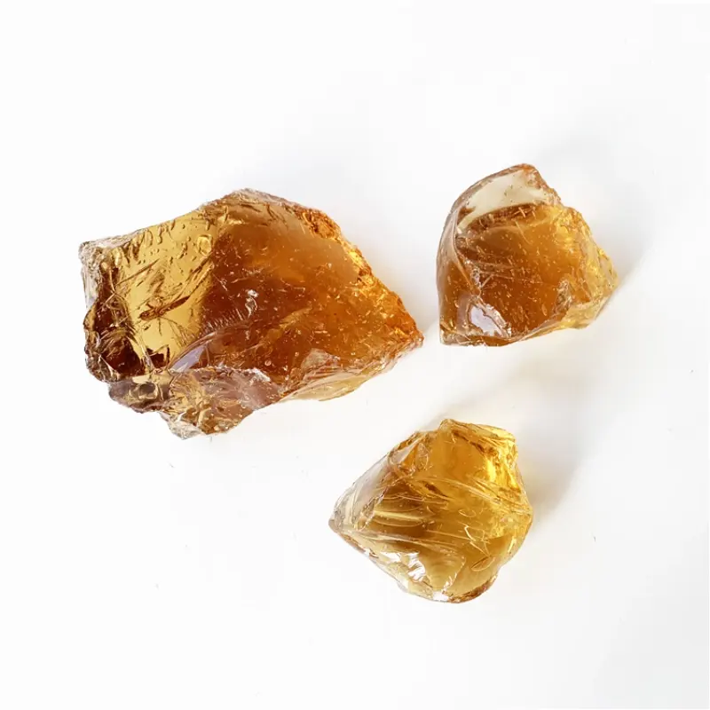 Bernsteinfarbene Glassteine
