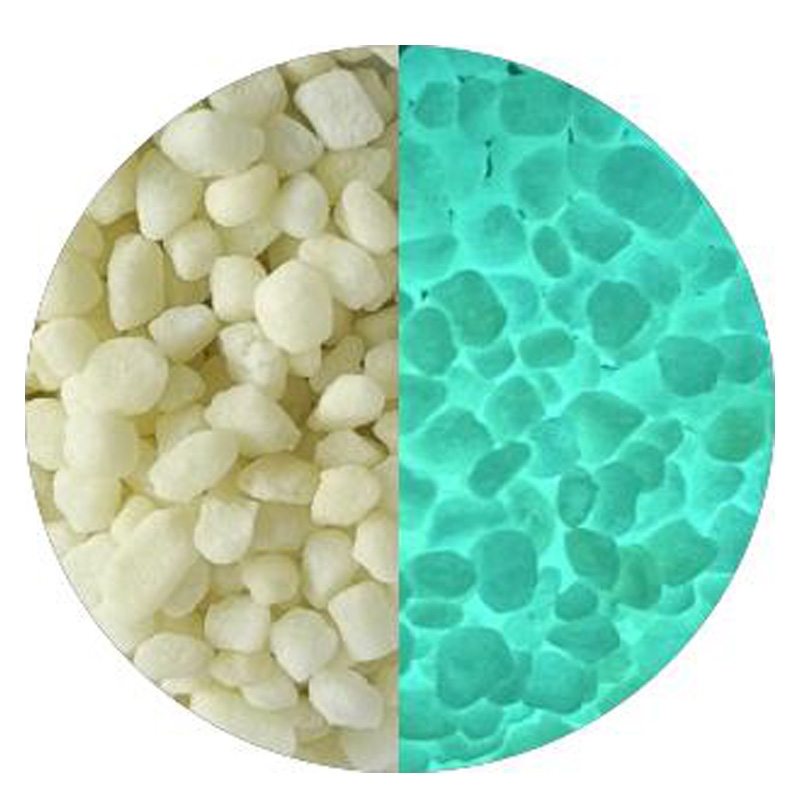 Teal Glow in dark resin chips