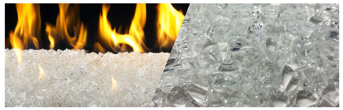 Ice Clear Fire Glass