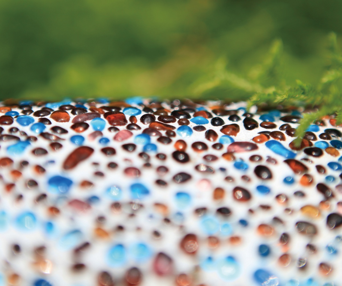 Terrazzo glass