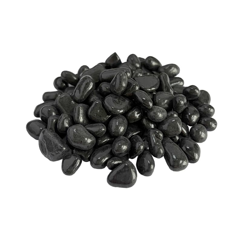 Fabricante de guijarros de vidrio negro