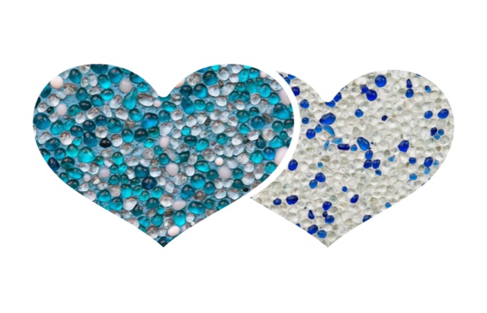glass pebbles