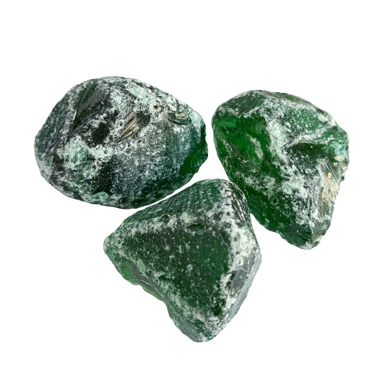 Tumbled Green Glass Rocks Manufacturer