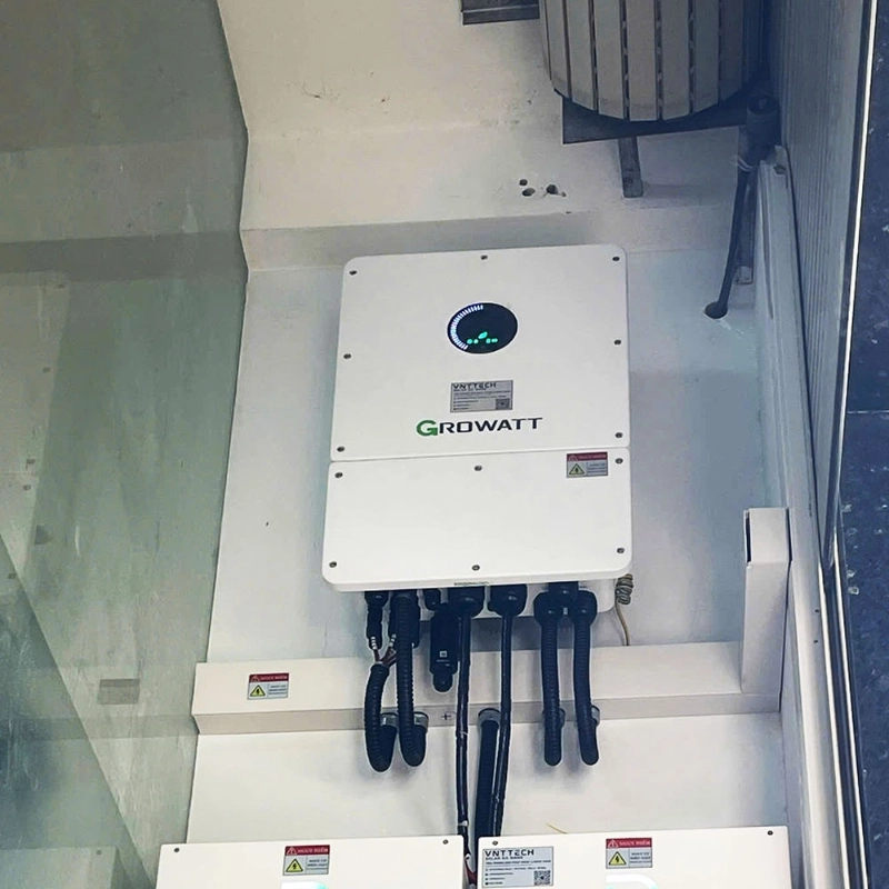 Growatt WIT hybrid solar inverter project