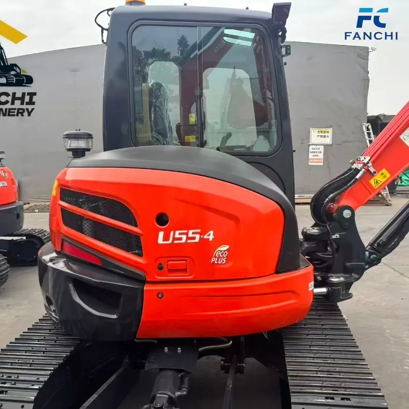 90% New Used Kubota U55-5 Mini Crawler Machine With High Cost Performance