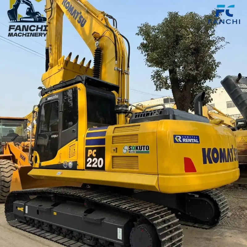 Durable Used Komatsu 220-8 Crawler Construction Excavator Factory Price