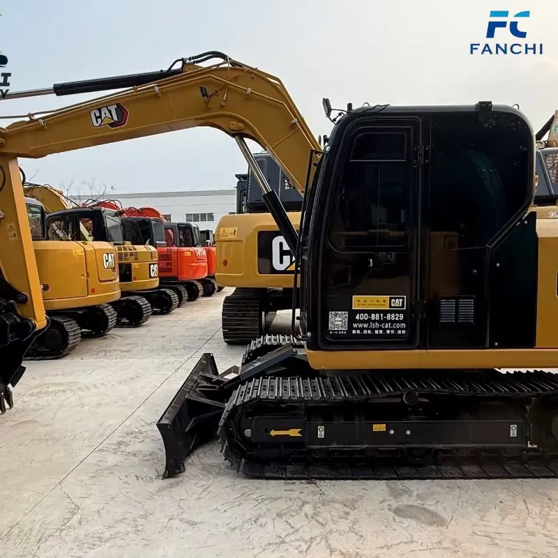 Durable used CAT 307E2 excavator with blade sale (1)