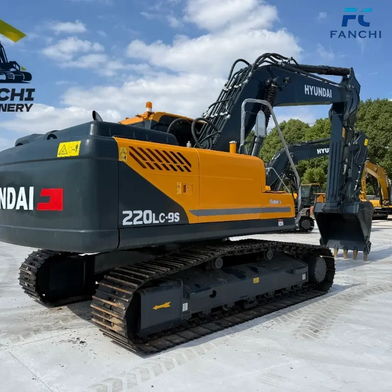 Good Performance Used Hyundai 220-9S Medium Crawler Excavator Factory