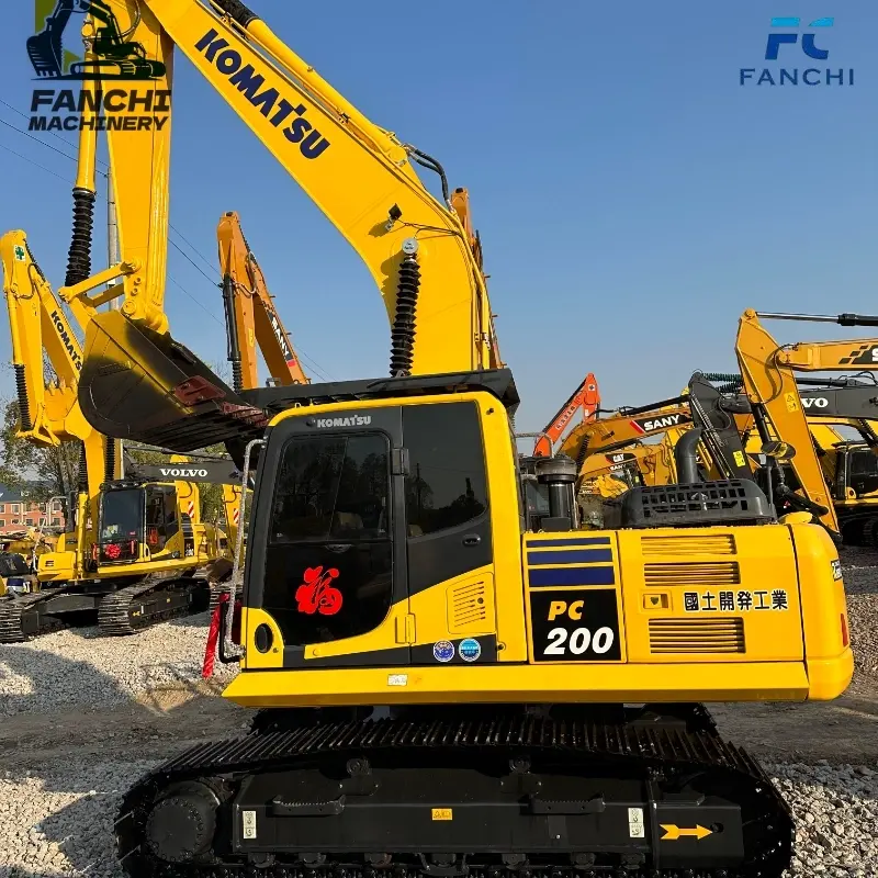 High Quality Used Komatsu 200-8 Medium Crawler Excavator Supplier