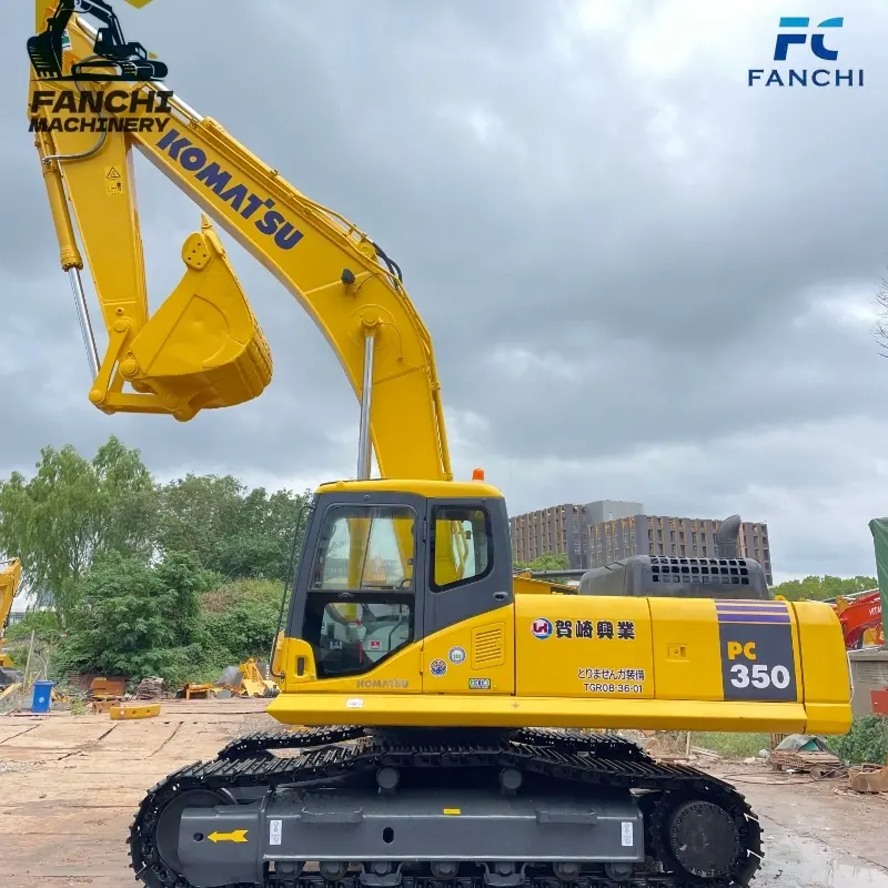 High Quality Used Komatsu 350-7 Large Hydraulic Excavator Machine