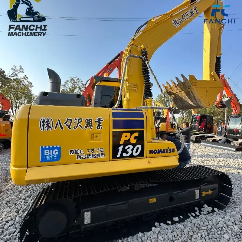 Brand Komatsu Model Komatsu PC130 Minimum Order Quantity 1 Unit In Stock Quantity 30 Units Working Hours 698 Hours Bucket Capacity 0.53m³ Operating Weight (Ton) 13 Rated Power (kW) 92 Shipping Method Support Sea Freight / Land Transportation