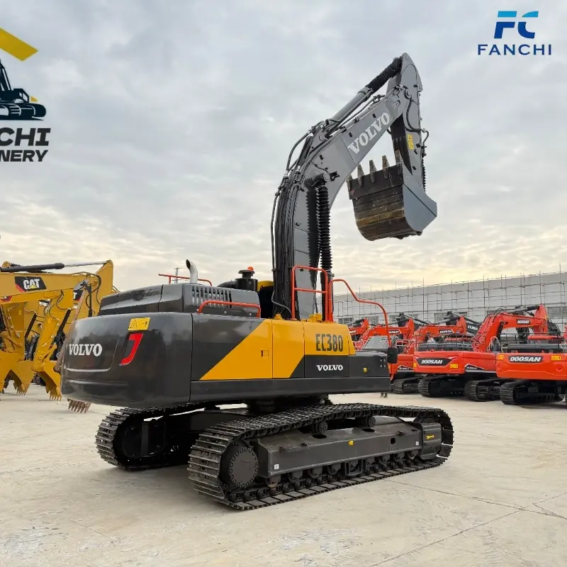 Hot Sale Used Volvo 380 Large Hydraulic Excavator Equipment