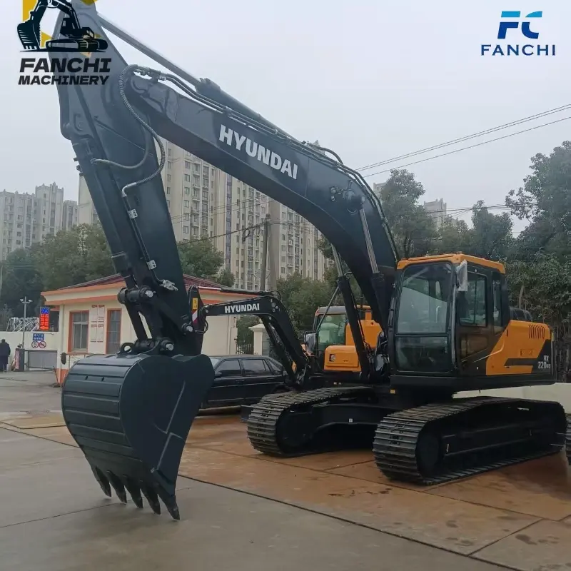 Original 90% New Used Hyundai 220 Crawler Excavator Supplier