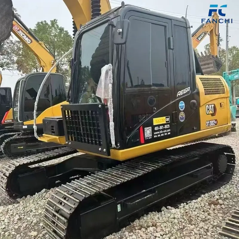 Powerful used CAT 313D2L engineering excavator machine (1)