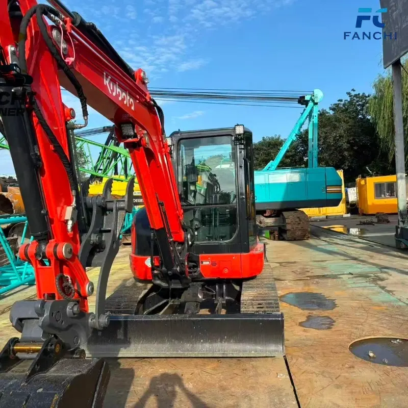 Second-Hand Kubota U57-4 Small Engineering Machinery In Nice Condition For Global Supply