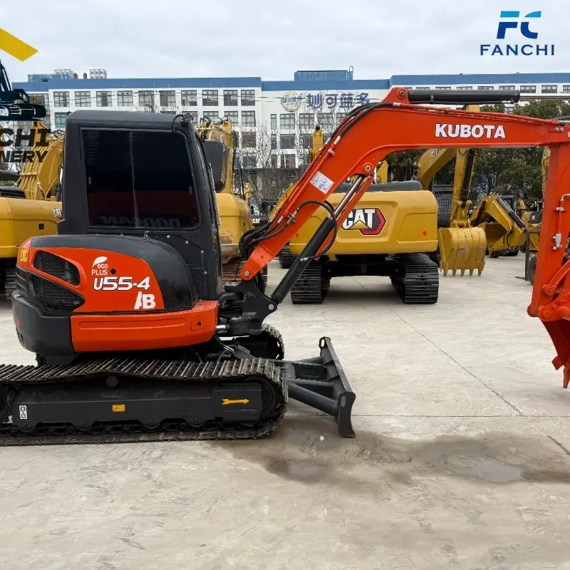 Well-Maintained Used Kubota U55 Small Hydraulic Construction Equipment From China Supplier