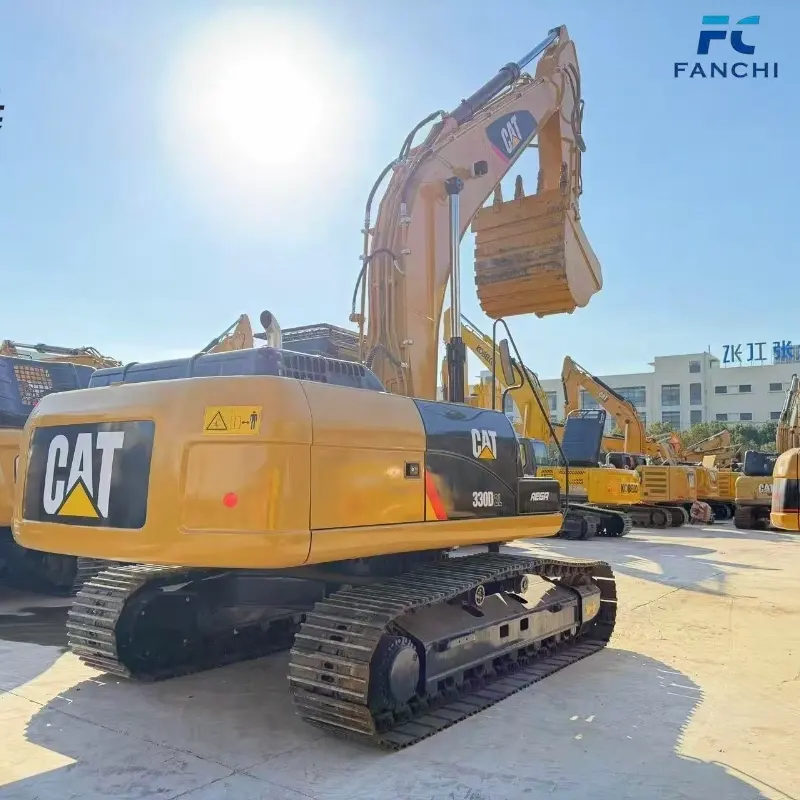 used CAT 330D large hydraulic excavator
