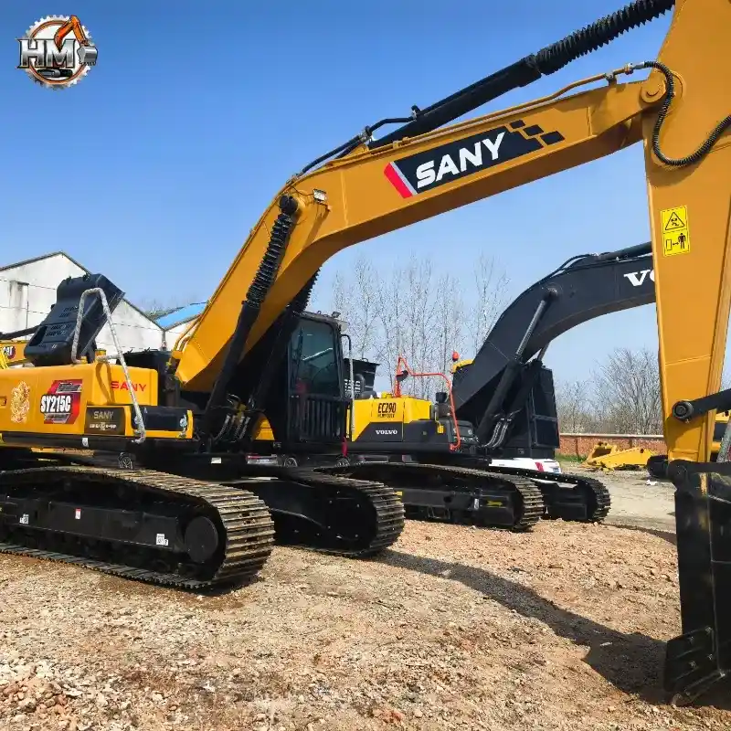 Основные советы по осмотру подержанного экскаватора Sany 215