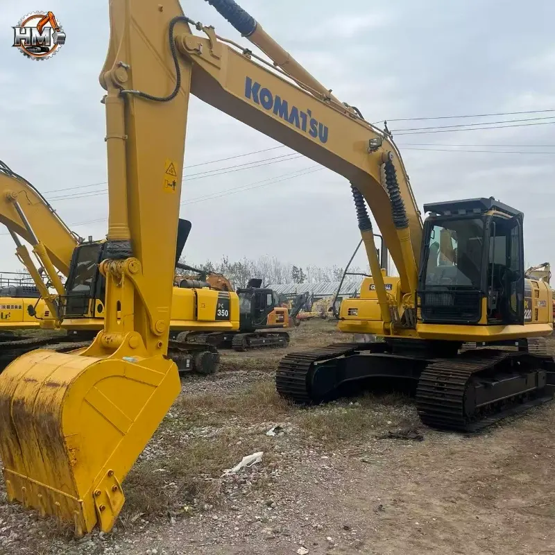 Good Condition Used Komatsu 220-8 Hydraulic Excavator Construction Equipment China Factory