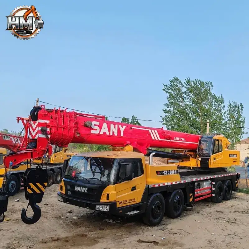 Кран Sany STC800H в хорошем состоянии, б/у, тяжелая техника. Цена. 