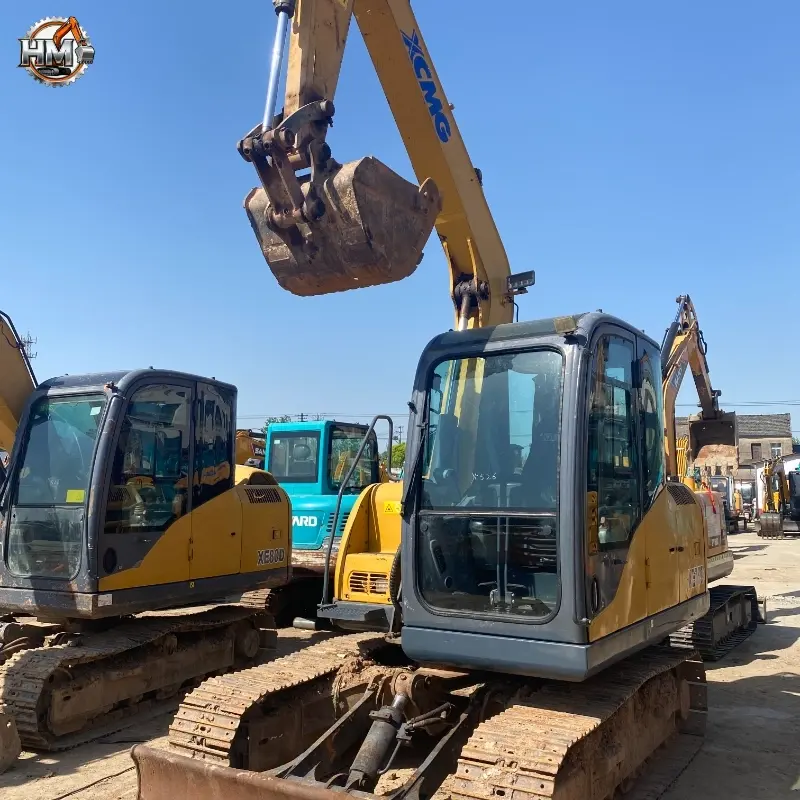 High-quality 90% New Used XCMG XE75D Compact Tracked Excavator Machines Global Supply