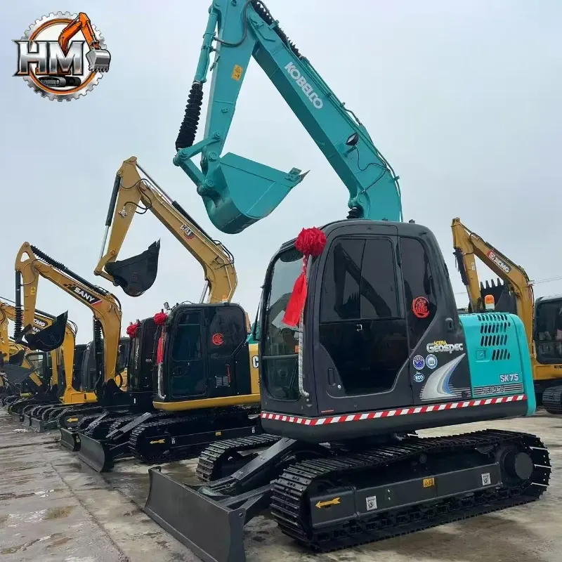 Low Price 90% New Used KOBELCO 75 Crawler Excavator Engineering Equipment Supplier