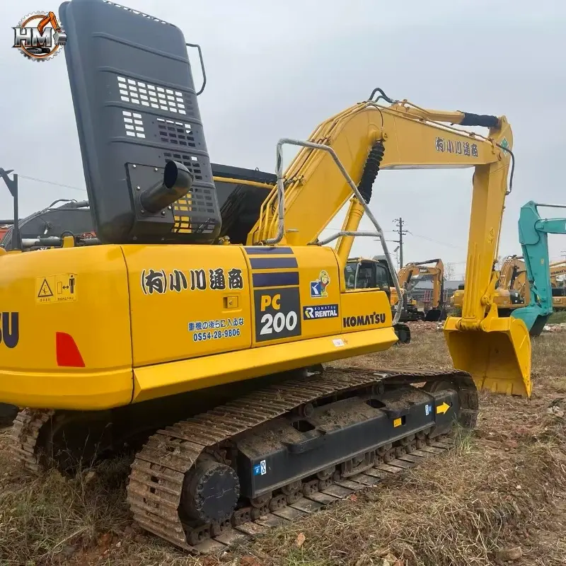Low Price Used Komatsu 200-8 Medium Crawler Excavator Construction Machinery For Sale