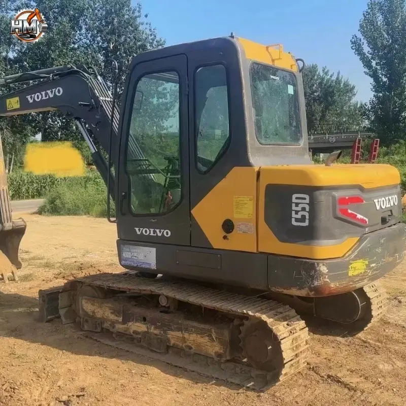 Low Price Used VOLVO 55D Small Crawler Excavator Agricultural Machine