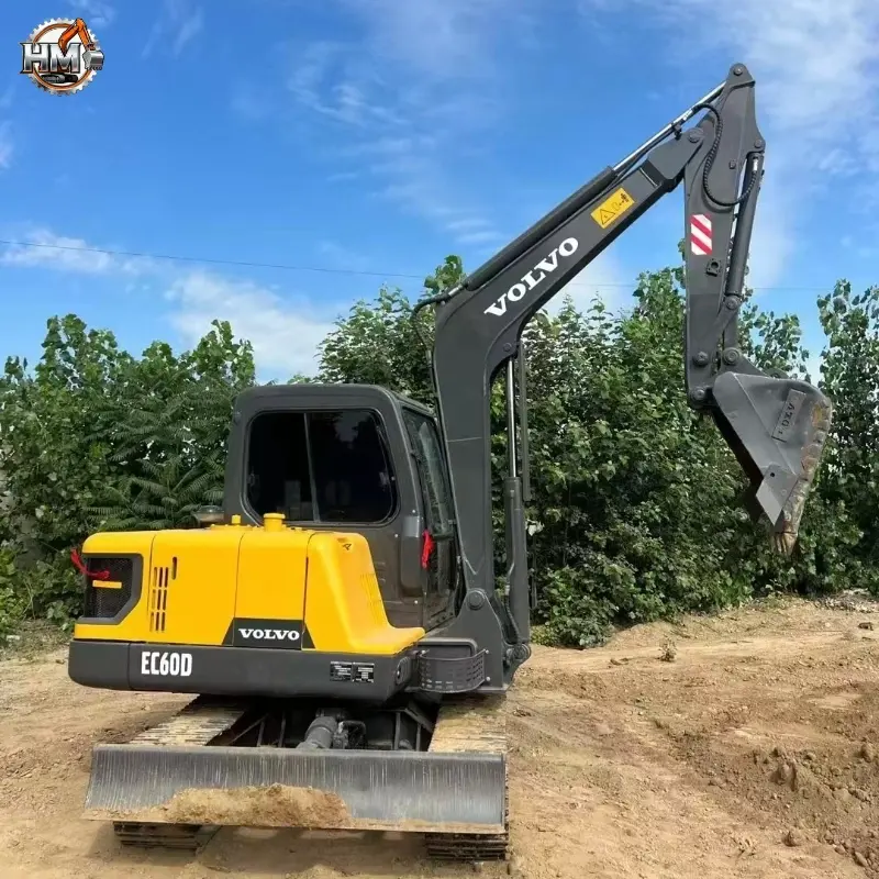 Low Price Used VOLVO EC60D Small Crawler Excavator Agricultural Digger