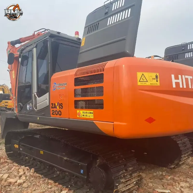 Original 90% New Used Hitachi ZX200 Crawler Excavator Durable Equipment Factory Price