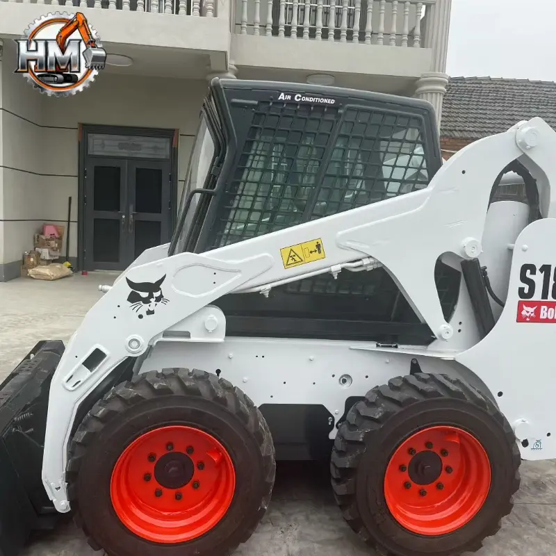 Оригинальная краска, использованный мини-погрузчик Bobcat S185. 