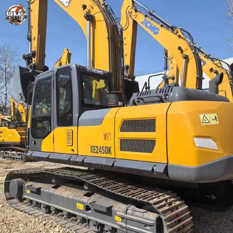 Original Second-hand XCMG XE245DK Medium Tracked Excavator Construction Machines Global Supply