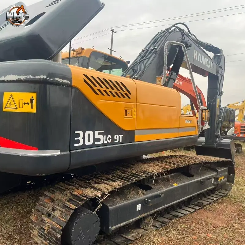 Powerful Used Hyundai 305-9T Large Hydraulic Excavator Construction Equipment China Supplier