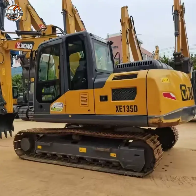 Powerful Used XCMG XE135D Medium Crawler Excavator Construction Machines China Supplier