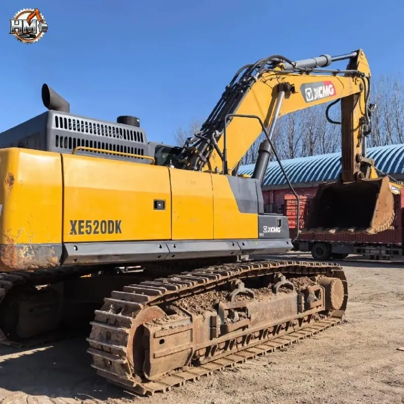 Powerful Used XCMG XE520DK Large Tracked Excavator Heavy Construction Machines Global Supply