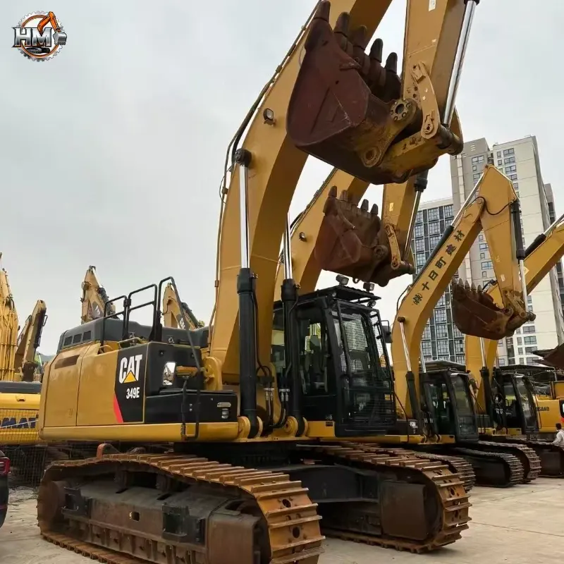 Second hand Caterpillar 349E Crawler Excavator Heavy Duty Construction Machine