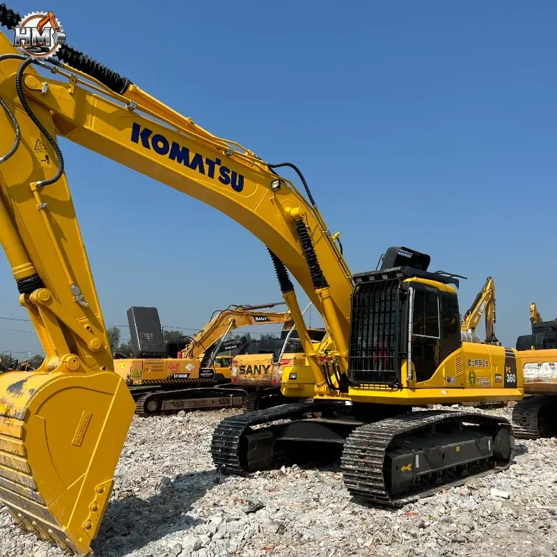 Well-maintained Used Komatsu 360-7 Large Tracked Excavator Engineering Machinery China Supplier