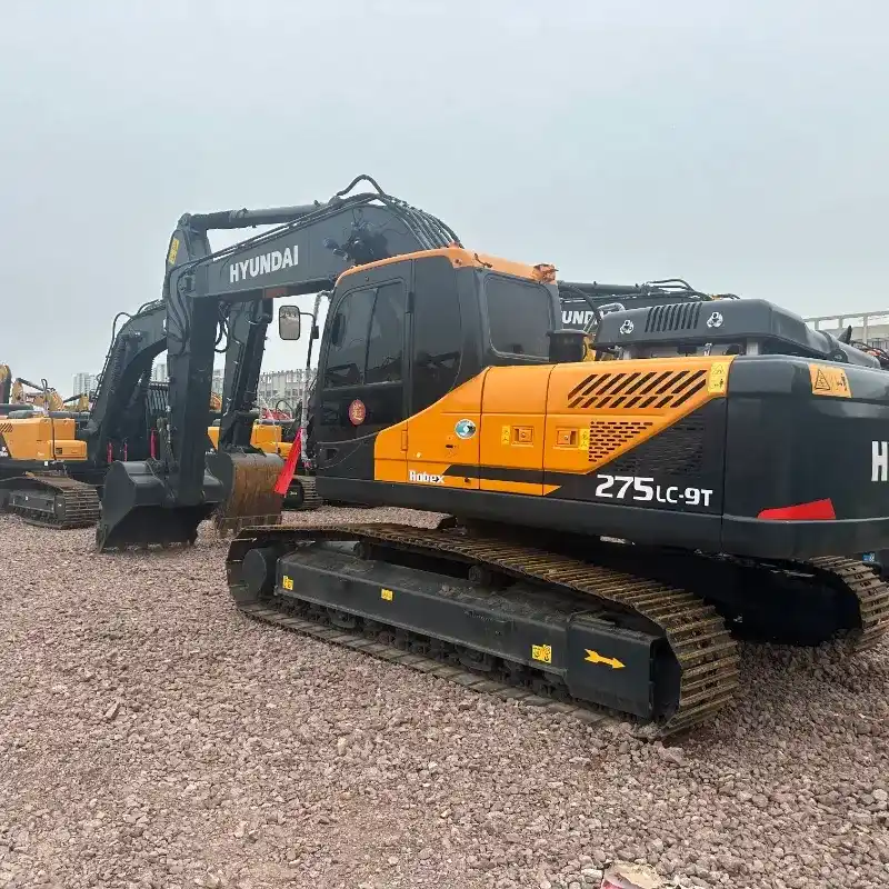 Купить подержанные экскаваторы оптом. Высококачественный подержанный гусеничный экскаватор Hyundai 275LC-9T.