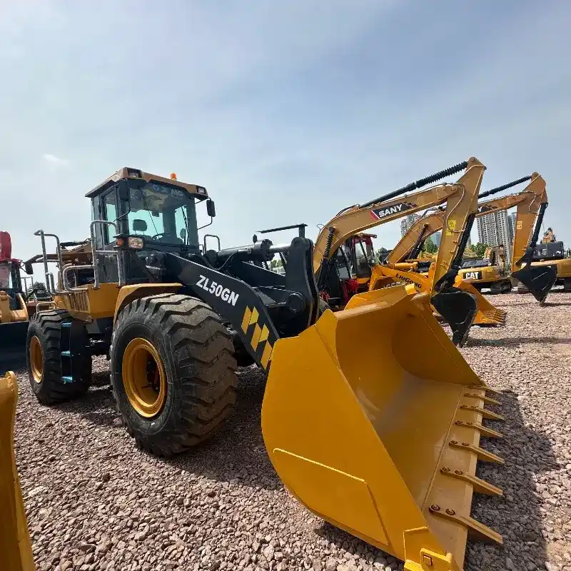 Cargadora de ruedas XCMG ZL50GN usada original, rentable para exportación global.