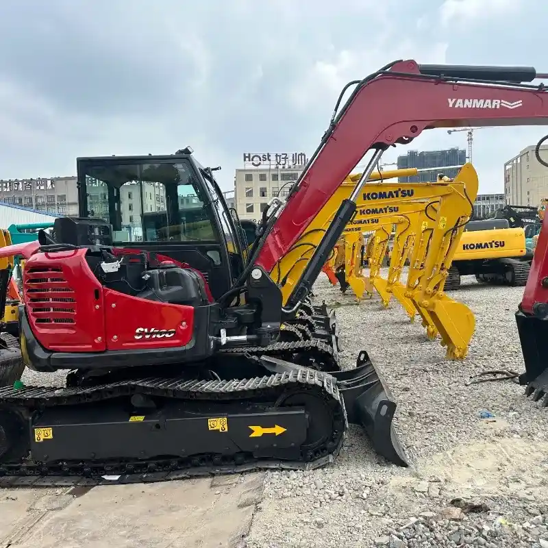 Cheap Used Yanmar SV100 Hydraulic Excavator Original Engine Low Fuel Consumption Construction Machinery