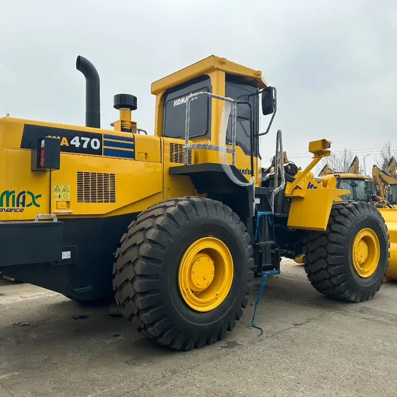Cargadora de ruedas Komatsu WA470 usada, original de Japón, en venta (12)