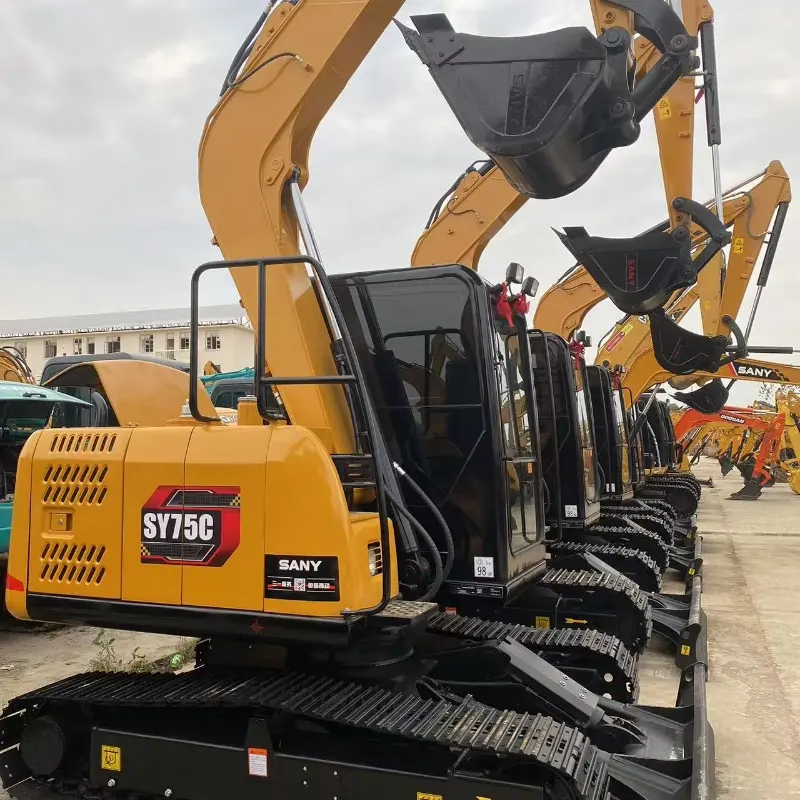 Used Sany SY75 Mini Crawler Excavator Low Working Hours For Sale
