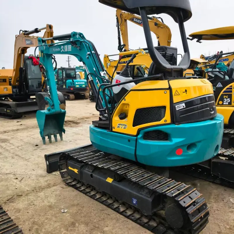 Low Fuel Consumption Used Kubota U35 Excavator For Narrow Municipal Sites 