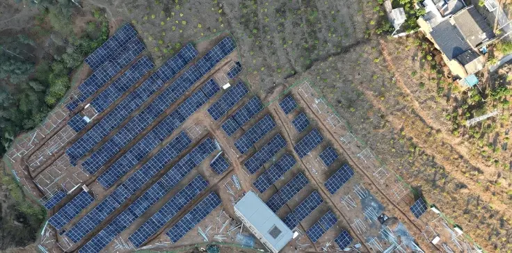 1.2MWp solar microgrid project providing reliable electricity for remote villages in China through renewable energy generation and intelligent energy management.